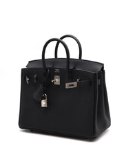 HERMES Birkin 25 - Noir with Palladium Hardware