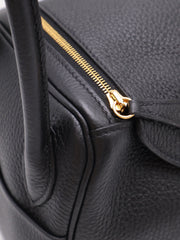 HERMES Lindy 26 - Noir with Gold Hardware [Z]
