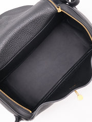 HERMES Lindy 26 - Noir with Gold Hardware [Z]