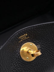 HERMES Lindy 26 - Noir with Gold Hardware [Z]