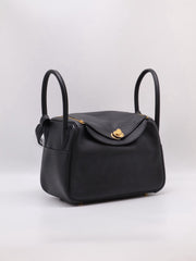 HERMES Lindy 26 - Noir with Gold Hardware [Z]