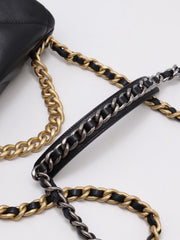 CHANEL 19 Quilted Lambskin Flap Bag 26 - Black with Gold Hardware [Series 30]