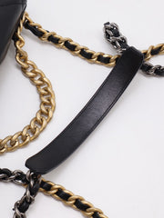 CHANEL 19 Quilted Lambskin Flap Bag 26 - Black with Gold Hardware [Series 30]