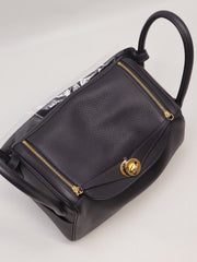 HERMES Lindy 26 - Caban with Gold Hardware [K]