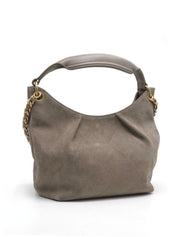 CHANEL 26C Suede Hobo - Grey with Gold Hardware