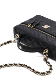 CHANEL 26C Grained Calfskin Vanity Case - Black with Gold Hardware