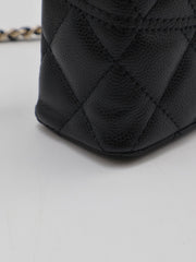 CHANEL 26C Grained Calfskin Vanity Case - Black with Gold Hardware