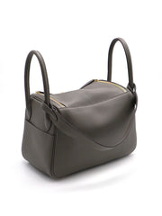 HERMES Lindy 26 - Gris Meyer with Gold Hardware