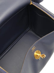 HERMES Lindy 26 - Bleu Nuit with Gold Hardware