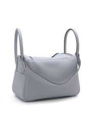 HERMES Lindy 26 - Bleu Pale with Palladium Hardware