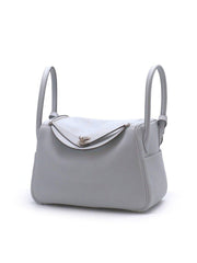 HERMES Lindy 26 - Bleu Pale with Palladium Hardware