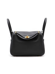 HERMES Lindy 26 - Noir with Gold Hardware