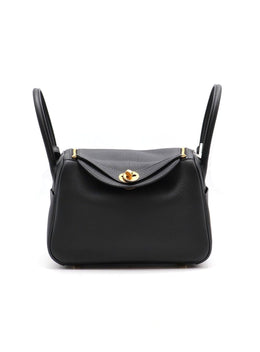 HERMES Lindy 26 - Noir with Gold Hardware