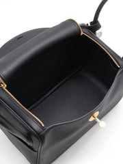 HERMES Lindy 26 - Noir with Gold Hardware