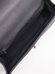 CHANEL Boy Flap Bag 28 Calfskin - Black with Silver Hardware [Series 20]
