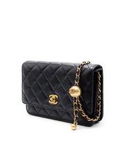 CHANEL Classic Lambskin Pearl Crush WOC – Black with Gold Hardware