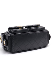 CHANEL 25C Large Hobo Bag Small - Black with Gold Hardware
