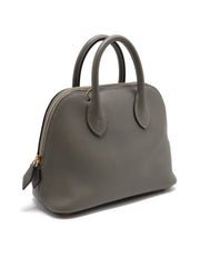 HERMES Mini Bolide - Gris Meyer with Gold Hardware