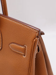 HERMES Birkin 30 - Gold with Palladium Hardware [🄹]