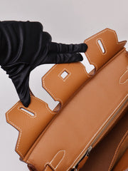HERMES Birkin 30 - Gold with Palladium Hardware [🄹]