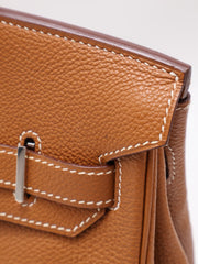 HERMES Birkin 30 - Gold with Palladium Hardware [🄹]