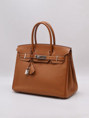 HERMES Birkin 30 - Gold with Palladium Hardware [🄹]