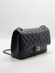 CHANEL Classic Flap Jumbo 30 - Black with Gold Hardware [Series 18]