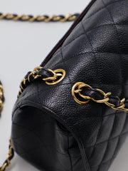 CHANEL Classic Flap Jumbo 30 - Black with Gold Hardware [Series 18]