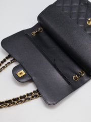CHANEL Classic Flap Jumbo 30 - Black with Gold Hardware [Series 18]