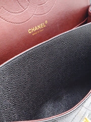CHANEL Classic Flap Jumbo 30 - Black with Gold Hardware [Series 18]