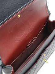 CHANEL Classic Flap Jumbo 30 - Black with Gold Hardware [Series 18]