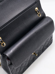 CHANEL Classic Flap Jumbo 30 - Black with Gold Hardware [Series 18]
