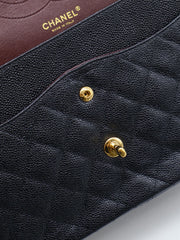 CHANEL Classic Flap Jumbo 30 - Black with Gold Hardware [Series 18]