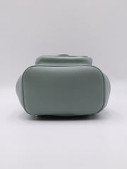 CHANEL Duma Calfskin Backpack Small - Light Green with Gold Hardware