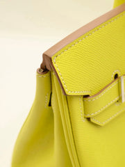 HERMES Birkin 30 - Lime with Palladium Hardware [🄽]