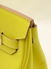 HERMES Birkin 30 - Lime with Palladium Hardware [🄽]