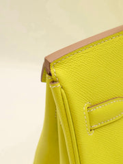 HERMES Birkin 30 - Lime with Palladium Hardware [🄽]