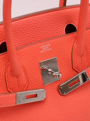 HERMES Birkin 30 - Rose Texas with Palladium Hardware [🅁]