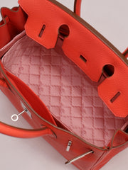 HERMES Birkin 30 - Rose Texas with Palladium Hardware [🅁]