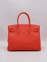 HERMES Birkin 30 - Rose Texas with Palladium Hardware [🅁]