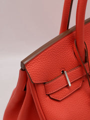 HERMES Birkin 30 - Rose Texas with Palladium Hardware [🅁]