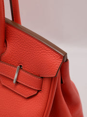 HERMES Birkin 30 - Rose Texas with Palladium Hardware [🅁]