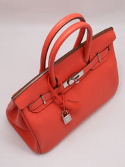 HERMES Birkin 30 - Rose Texas with Palladium Hardware [🅁]