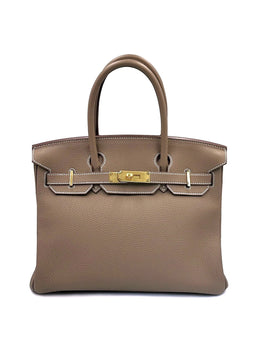 HERMES Birkin 30 - Etoupe with Gold Hardware