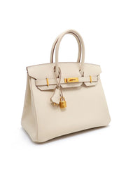 HERMES Birkin 30 - Craie with Gold Hardware