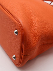 HERMES Bolide 31 - Orange with Palladium Hardware [T]