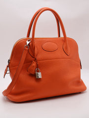 HERMES Bolide 31 - Orange with Palladium Hardware [T]