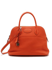 HERMES Bolide 31 - Orange with Palladium Hardware [T]