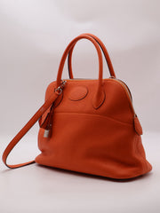HERMES Bolide 31 - Orange with Palladium Hardware [T]
