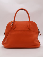 HERMES Bolide 31 - Orange with Palladium Hardware [T]